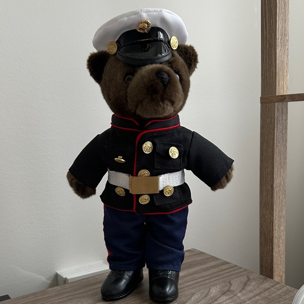 Plush Bear in Navy Uniform